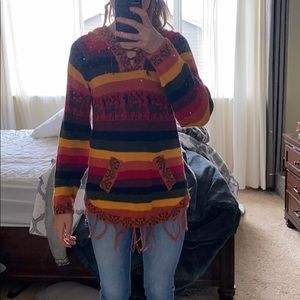 Llama fur sweatshirt